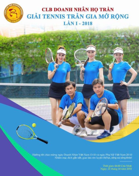 Giải thi đấu tennis Doanh nhân Trần Gia mở rộng lần thứ nhất – 2018