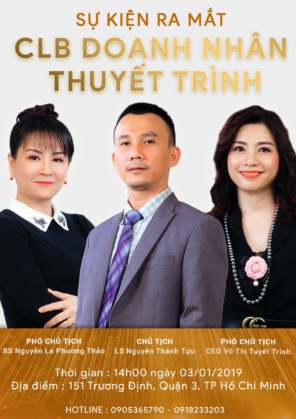 Diễn giả, MC Trúc Thy ra mắt CLB Doanh Nhân Thuyết Trình.