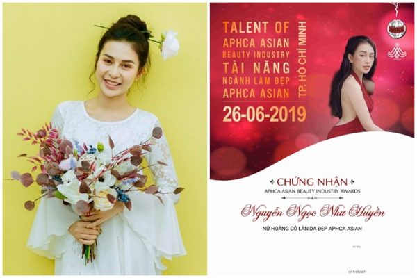 Nguyễn Ngọc Như Huyền đăng quang Nữ hoàng có làn da đẹp Aphca Asian 2019