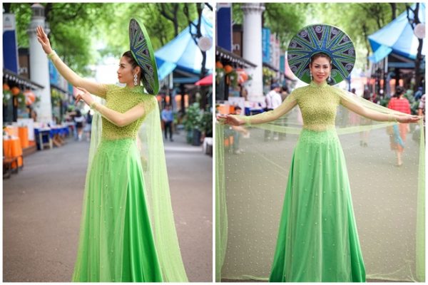 Hoa hậu Hà Kim Anh đầy quyền lực trong thiết kế của NTK Đức Minh