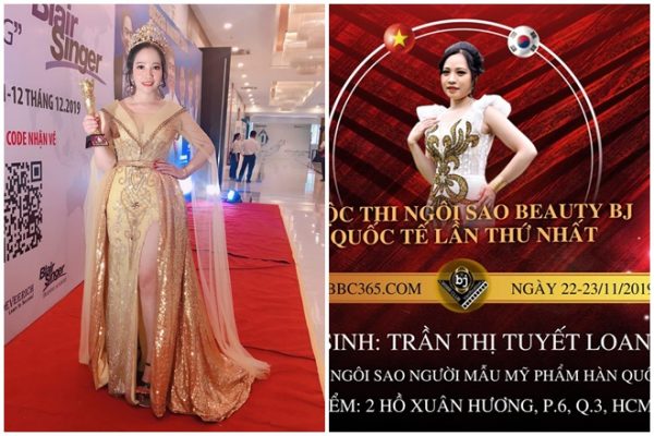 Trần Thị Tuyết Loan đăng quang Hoa hậu Thân thiện Ngôi sao Beauty BJ Quốc tế