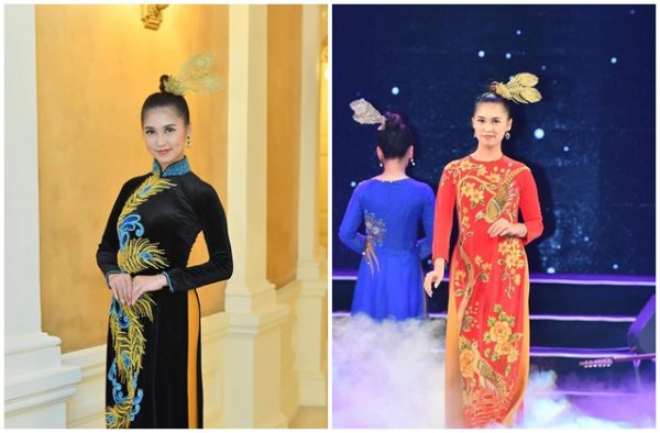 Doanh nhân Hồng Liên hãnh diện và hạnh phúc khi trình diễn áo dài Hương Queen