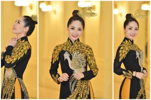 Quyền lực và cuốn hút như doanh nhân Phùng Mai Hương khi diện áo dài Hương Queen