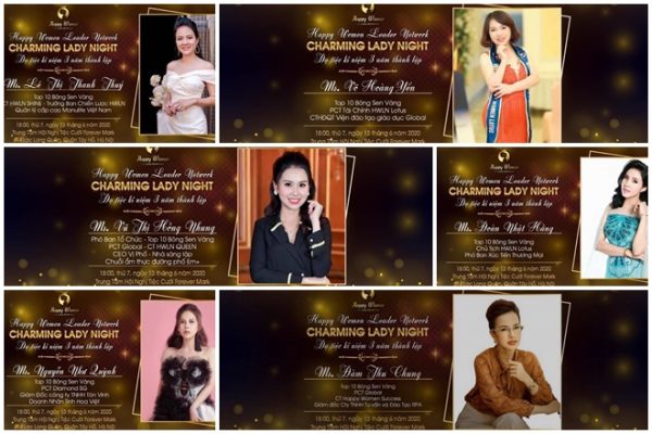 TOP 10 Bông Sen Vàng Happy Women Leader Network Charming Lady Night – Họ là ai?