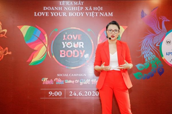 Hoa hậu Doanh nhân Hoàn cầu Phạm Huệ Đan phát triển Doanh nghiệp Xã hội Love Your Body Việt Nam