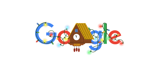 Google mừng Giao Thừa 2021 trên trang chủ với hiệu ứng thổi kèn, tung pháo giấy