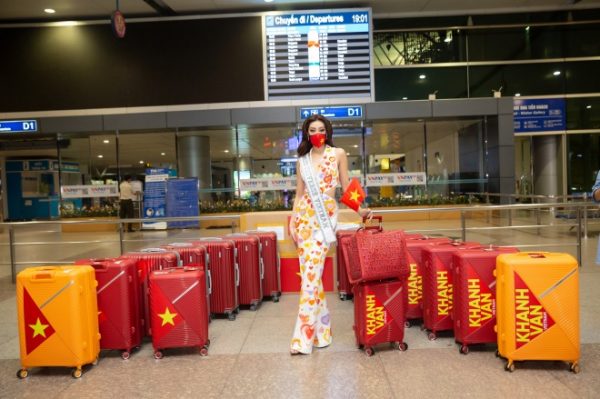 Hoa hậu Khánh Vân chính thức lên đường sang Mỹ chinh phục Miss Universe