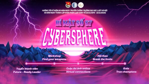 Bí mật số 87 – CYBERSPHERE: Sự kiện thường niên của Khoa Pháp luật Kinh tế – Trường Đại học Luật Hà Nội chính thức quay trở lại!