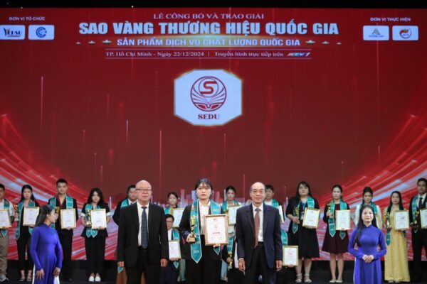 Cột mốc vinh danh: SEDU lọt Top 10 Sao Vàng Thương hiệu Việt Nam 2024