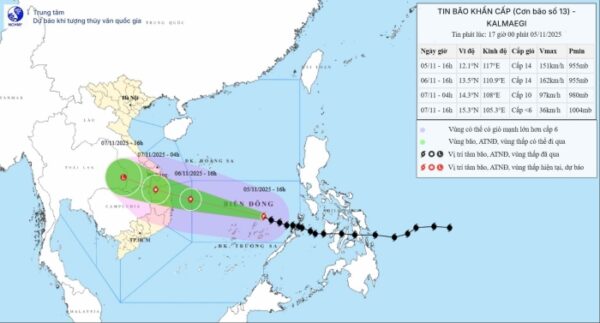 Bố trí lực lượng ứng trực sẵn tại tất cả các địa bàn trọng yếu ứng phó bão số 13
