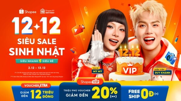 Shopee khởi động “12.12 Siêu Sale Sinh Nhật” với loạt chương trình mua sắm giải trí hoành tráng
